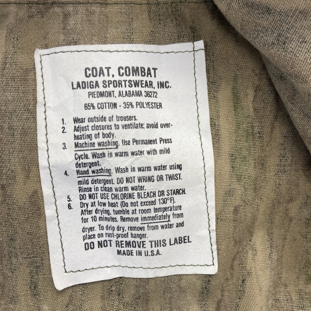 Vintage Military Jacket Mens M Reg Realtree Camo Combat Coat‎ Tactical Field 90s - Picture 6 of 7